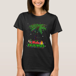 Mele Kalikimaka palm Tree Hawaiian Kerstmis in Ju T-shirt