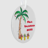 Mele Kalikimaka Palm Tree Island - Kerstmis Ornament (voorkant)