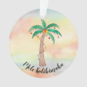 Mele Kalikimaka Palm Tree Ornament (voorkant)