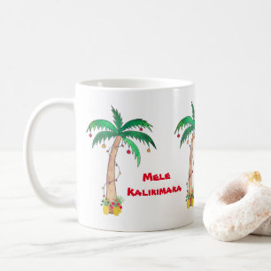Mele Kalikimaka Palm Tree Pineappel Kerstmis Koffiemok