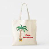 Mele Kalikimaka Palm Tree Pineappel Kerstmis Tote Bag (Achterkant)