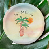 Mele Kalikimaka Palm Trees Papieren Bordje