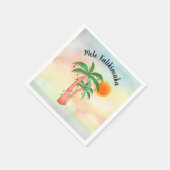 Mele Kalikimaka Palmboom Servetten (Hoek)