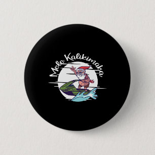 Mele Kalikimaka Papa Mele Jet Ski Kerstmis Ronde Button 5,7 Cm