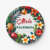 Mele Kalikimaka Papieren Bordje (Voorkant)