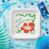 Mele Kalikimaka Papieren Bordje (Feest)