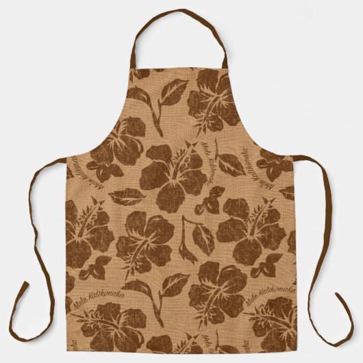 Mele Kalikimaka  Pareau Hawaiian Hibiscus Schort (Voorkant)