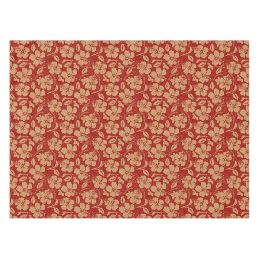 Mele Kalikimaka  Pareau Hawaiian Hibiscus Tafelkleed (Voorkant (Horizontaal))