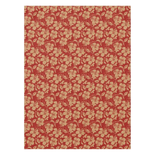 Mele Kalikimaka  Pareau Hawaiian Hibiscus Tafelkleed (Voorkant)