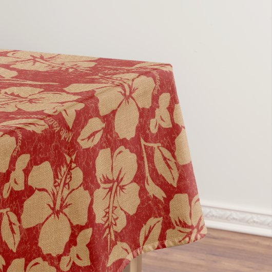 Mele Kalikimaka Pareau Hawaiian Hibiscus Tafelkleed (Voorbeeld)