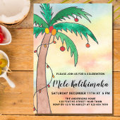 Mele Kalikimaka Party Kaart