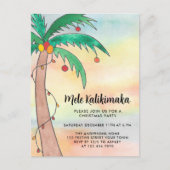 Mele Kalikimaka Party Uitnodiging Briefkaart (Voorkant)