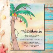 Mele Kalikimaka Party Uitnodiging Briefkaart