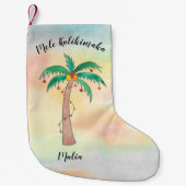 Mele Kalikimaka Personalized Kleine Kerstsok (Voorkant)