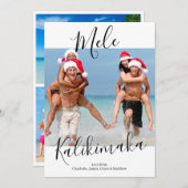 Mele Kalikimaka Persoonlijke Kerstmis Feestdagenkaart (Voorkant / Achterkant)