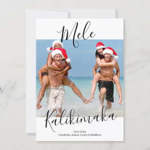 Mele Kalikimaka Persoonlijke Kerstmis Feestdagenkaart