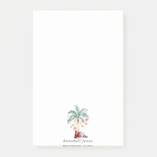 Mele Kalikimaka | Persoonlijke Kerstpalm Post-it® Notes (Voorkant)