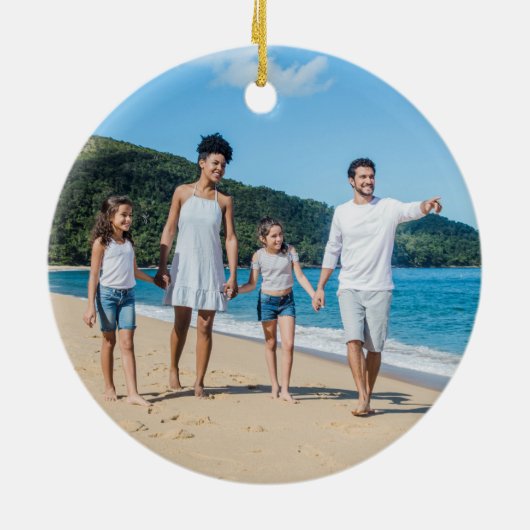 Mele Kalikimaka Persoonlijke kerstversiering Keramisch Ornament (Achterkant)