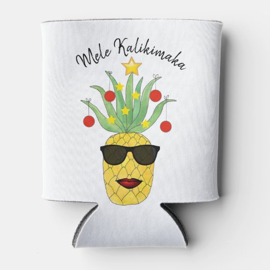 Mele Kalikimaka Pineapple Blikjeskoeler (Voorkant)