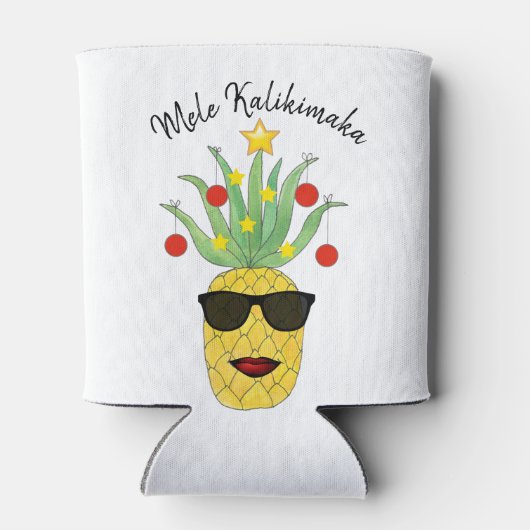 Mele Kalikimaka Pineapple Blikjeskoeler (Achterkant)