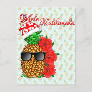 Mele Kalikimaka Pineapple Briefkaart