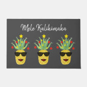 Mele Kalikimaka Pineapple Deurmat (Voorkant)