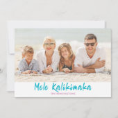 Mele Kalikimaka Pineapple Kerstfeestdag Foto Feestdagenkaart (Voorkant)