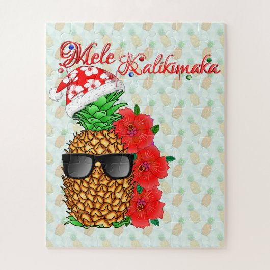 Mele Kalikimaka Pineapple Legpuzzel (Verticaal)