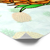 Mele Kalikimaka Pineapple Poster (Hoek)