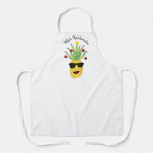 Mele Kalikimaka Pineapple Schort (Voorkant)