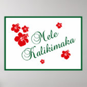 Mele Kalikimaka Poster (Voorkant)