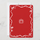 Mele Kalikimaka Red Green Hand Drawn Fun Christmas Kaart (Achterkant)