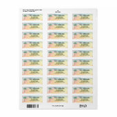 Mele Kalikimaka Retouradres Etiket (Full Sheet)