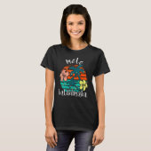 Mele Kalikimaka Retro Hawaii Kerst T-shirt (Voorkant volledig)