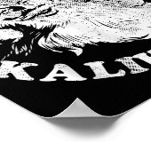 Mele Kalikimaka Retro Hawaii Santa Aloha Christmas Poster (Hoek)