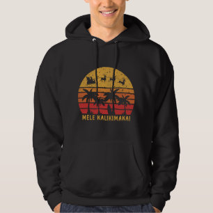 Mele Kalikimaka Retro Hawaiian Kerstfamilie Va Hoodie