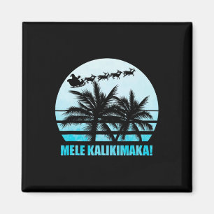 Mele Kalikimaka Retro Hawaiian Kerstfamilie Va Magneet