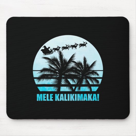 Mele Kalikimaka Retro Hawaiian Kerstfamilie Va Muismat (Voorkant)