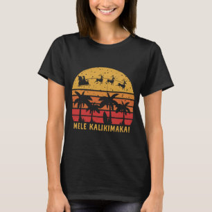 Mele Kalikimaka Retro Hawaiian Kerstfamilie Va T-shirt