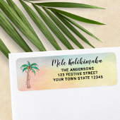Mele Kalikimaka Return Address Label