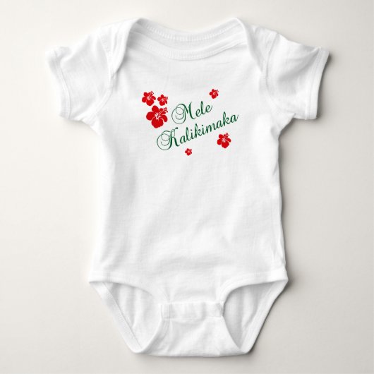 Mele Kalikimaka Romper (Voorkant)