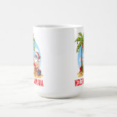 Mele Kalikimaka Santa Christmas Koffiemok (Center)