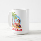 Mele Kalikimaka Santa Christmas Koffiemok (Voorkant links)