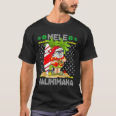 Mele Kalikimaka Santa Claus Surfer Guitar Hawaiian T-shirt (Voorkant)