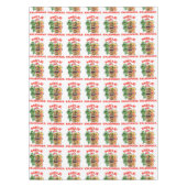 Mele Kalikimaka Santa Claus Tiki Tafelkleed (Voorkant)