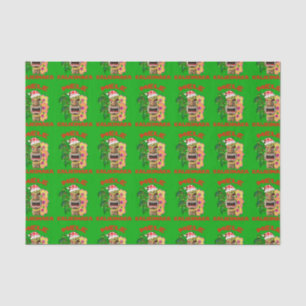 Mele Kalikimaka Santa Claus Tiki Tissuepapier
