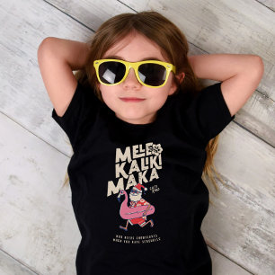 Mele Kalikimaka Santa Flamingo KerstGetaway Kinder Shirts