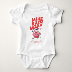 Mele Kalikimaka Santa Flamingo KerstGetaways Romper