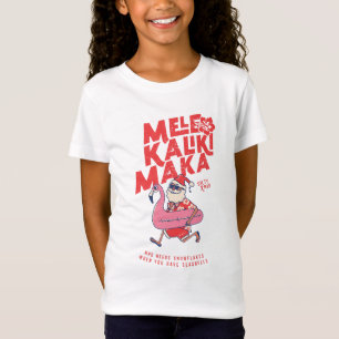 Mele Kalikimaka Santa Flamingo KerstGetaways T-shirt