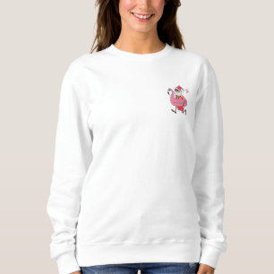 Mele Kalikimaka Santa Flamingo KerstGetaways Trui